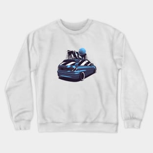 Blue Opel Astra GSI Mountains Crewneck Sweatshirt